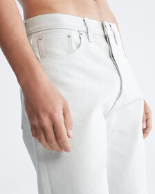 STANDARDS STRAIGHT FIT RECYCLED BOTTLE JEANS, CHALK, hi-res