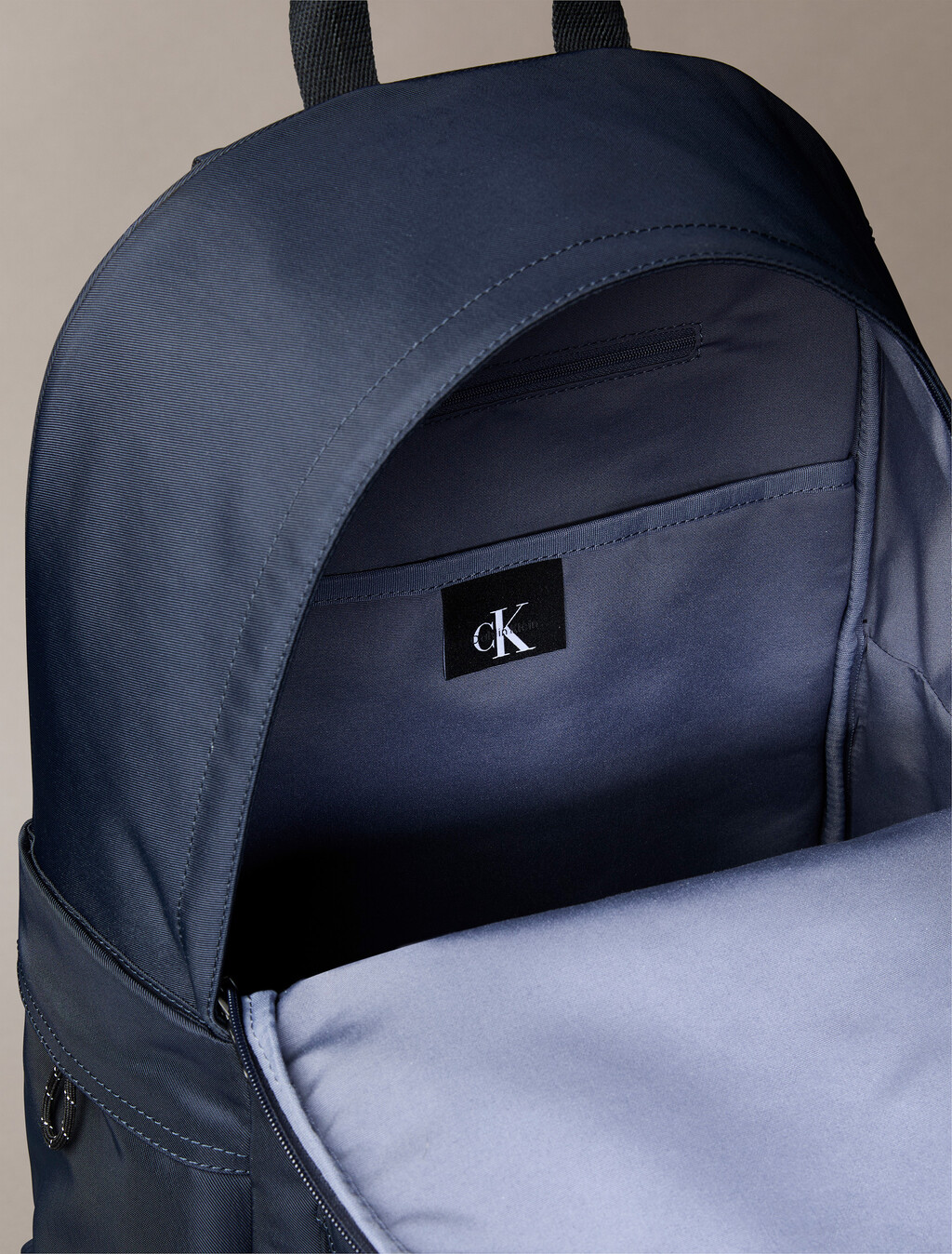 Nylon Monogram Logo Backpack, Dark Sapphire, hi-res