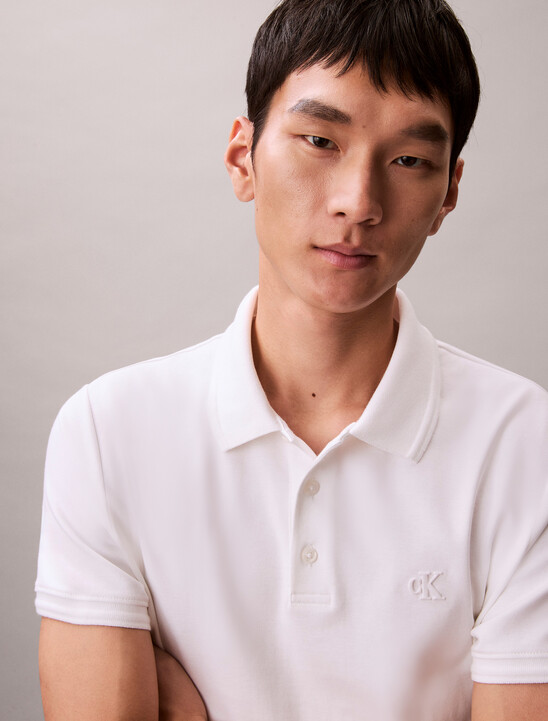 Luxe Tipped Slim Polo
