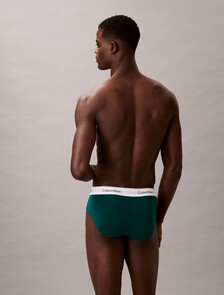 Icon 棉質低腰三角內褲 3 件組, Turf/Logo Split Stripe+Srout Green/Frozen Fjord, hi-res