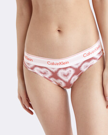 Modern Cotton Valentine's Day Bikini, CORAL, hi-res