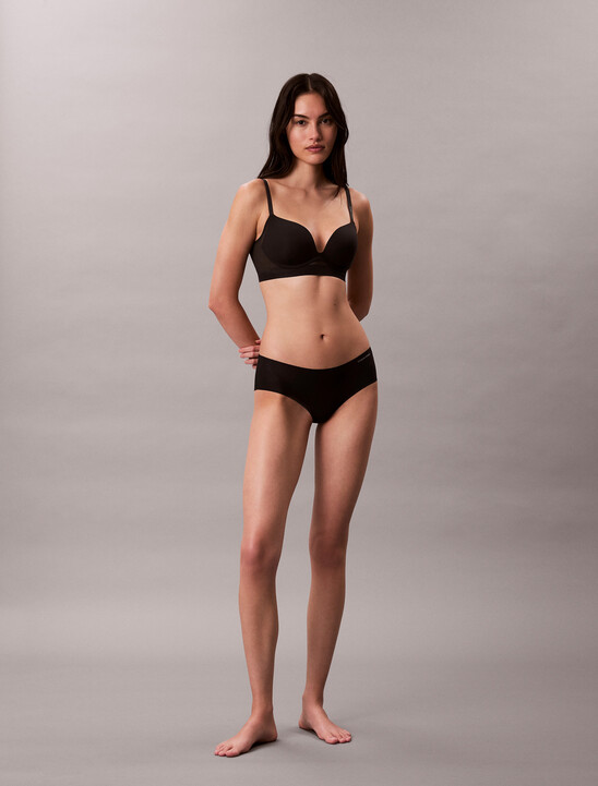 Invisibles Microfiber Mesh Push Up Plunge Bra