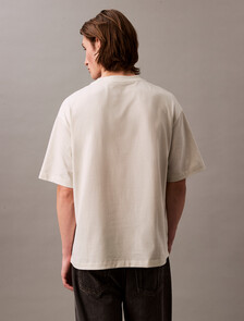 Relaxed Monogram T-shirt, Puritan Gray, hi-res