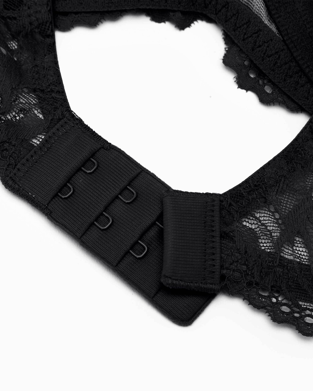 Seductive Comfort Lotus Floral Lightly Lined Plunge Bra, BLACK, hi-res