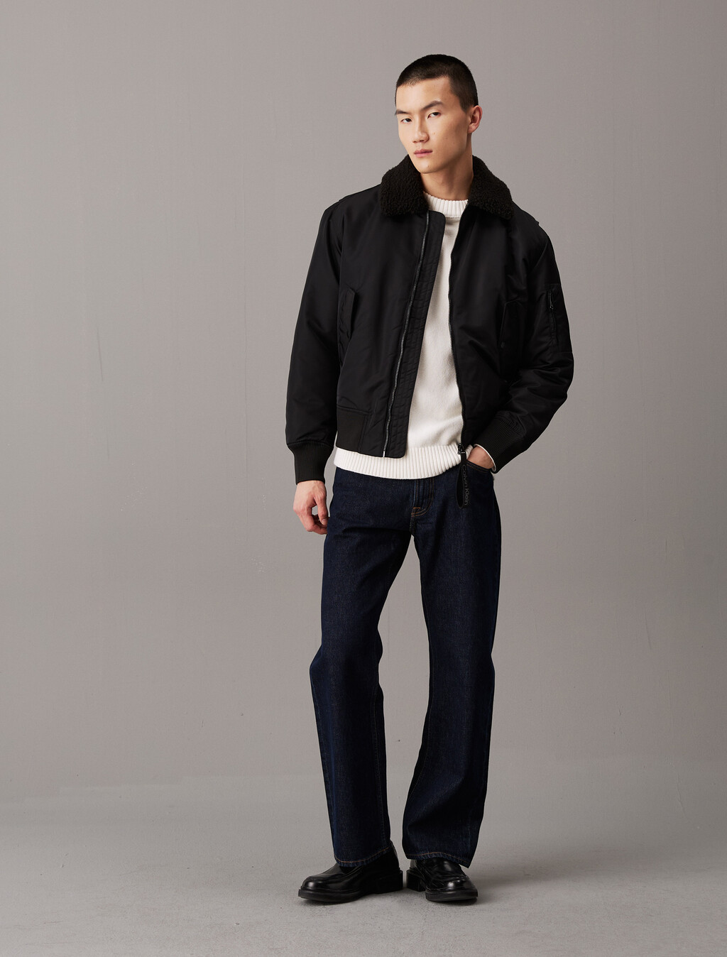90 年代直筒牛仔褲, CK CLASSIC BLACK, hi-res