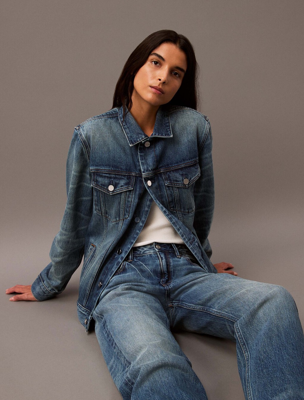 Selvedge Modern Loose Fit Jeans, ALLOY INDIGO, hi-res