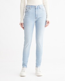 37.5 BODY 高腰緊身版型, Light Blue Back Embro, hi-res