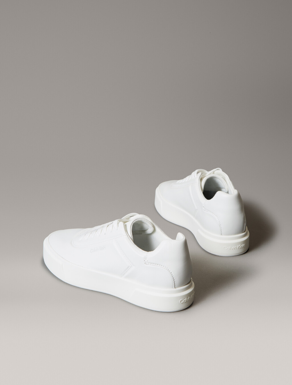 Premier - Leather Signature Trainers, Triple Bright White, hi-res