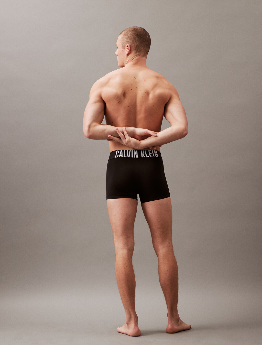 Intense Power 彈性低腰平口內褲 3 件組, Black/Grey Sky/Pompeian Red, hi-res