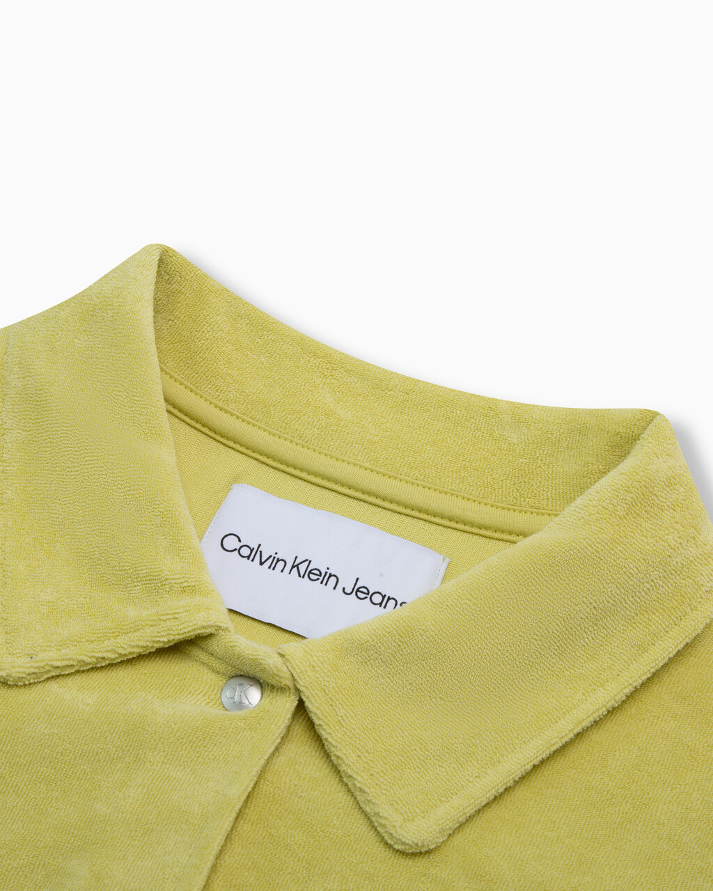 Summer Textures Towel Button Down Shirt, Yellow Sand, hi-res