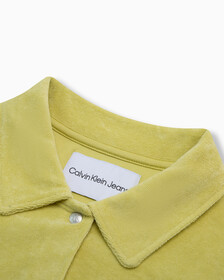 Summer Textures Towel Button Down Shirt, Yellow Sand, hi-res