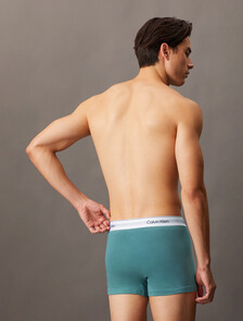 Icon Cotton 棉質彈力平口內褲 2 件套組, Slate Turquoise / Jura Gray, hi-res