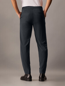 Wool Blend Elastic Classic Trouser, Castlerock, hi-res