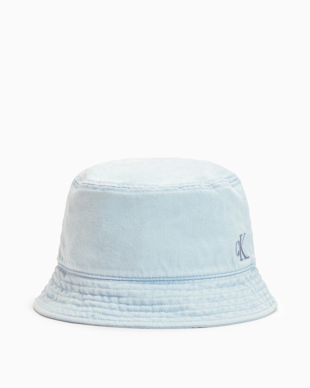 Washed Denim Monogram Bucket Hat, LIGHT WASH DENI, hi-res