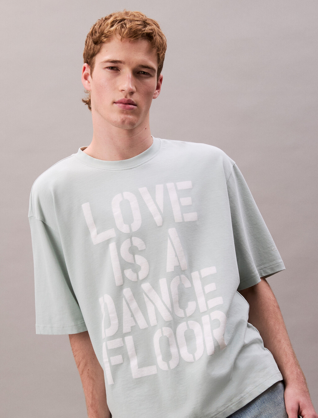 Pride Love Is A Dance Floor Graphic Relaxed T-Shirt, Tropic Aqua, hi-res