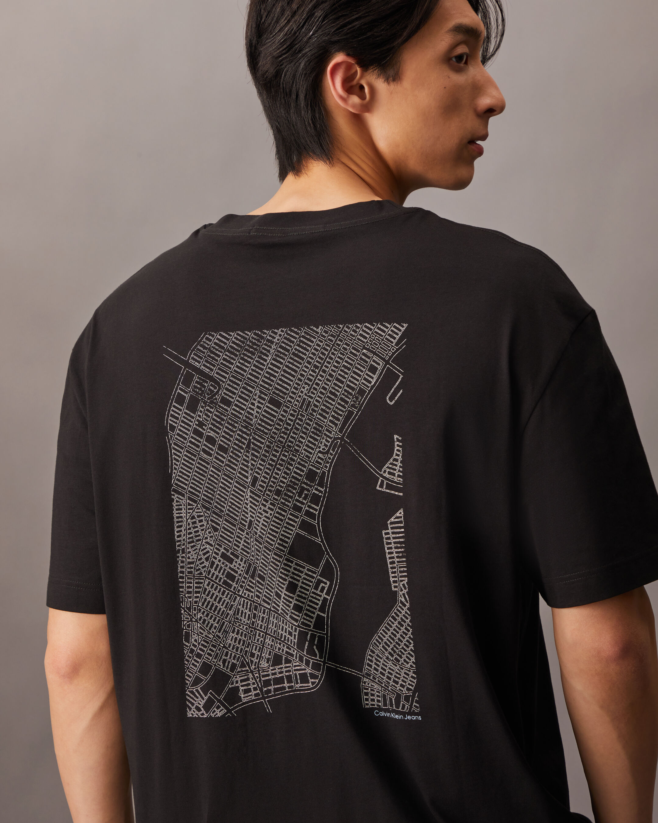 City Grid Map Tee | black | Calvin Klein Hong Kong