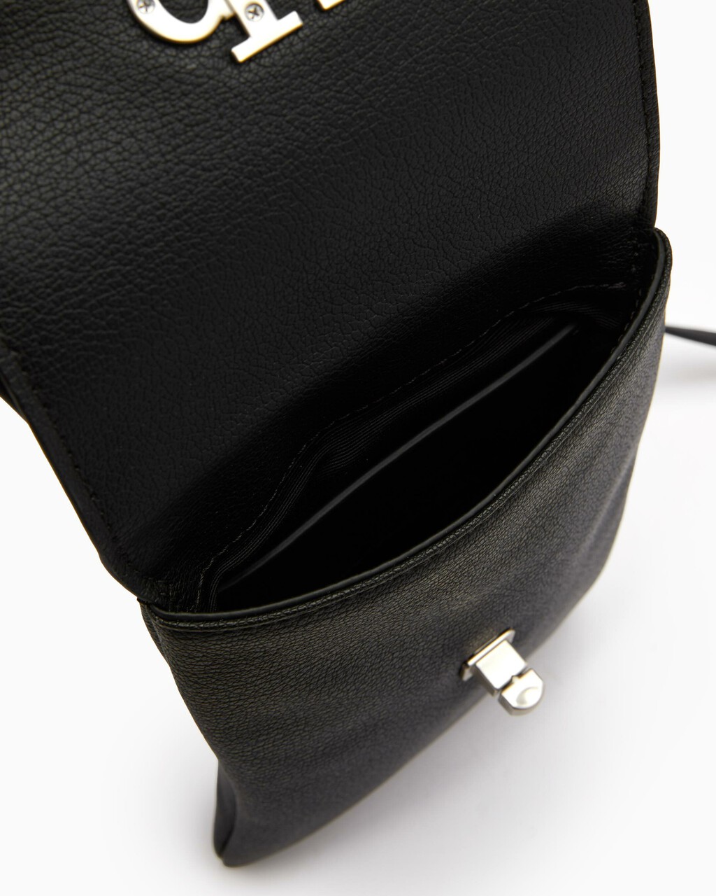 MINIMAL MONOGRAM CROSSBODY BAG, BLACK, hi-res