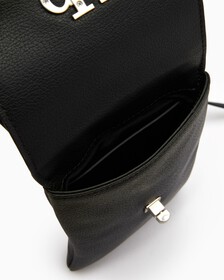 MINIMAL MONOGRAM CROSSBODY BAG, BLACK, hi-res