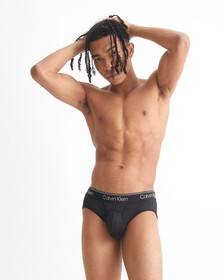 ATHLETIC MICRO HIPSTER BRIEFS, Black, hi-res