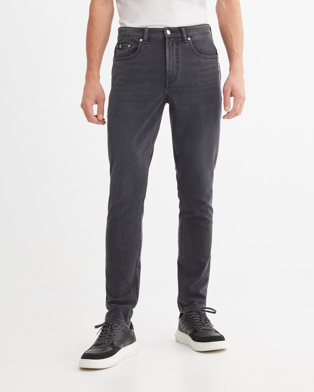 ULTIMATE STRETCH 直身牛仔褲, 073 WASHED BLK, hi-res