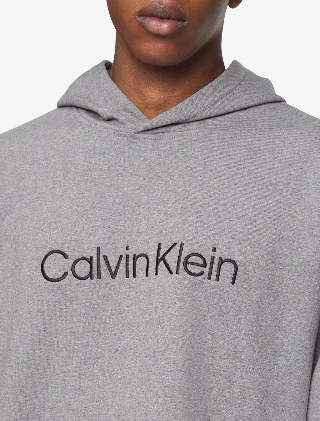 Hero Logo Terry Hoodie, Medium Grey Heather, hi-res
