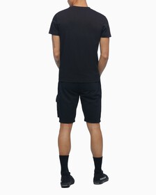 Organic Cotton Monogram Badge 運動短褲, Ck Black, hi-res