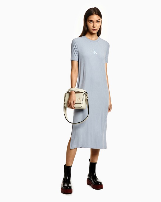 SCULPTED BOXY TOP HANDLE BAG