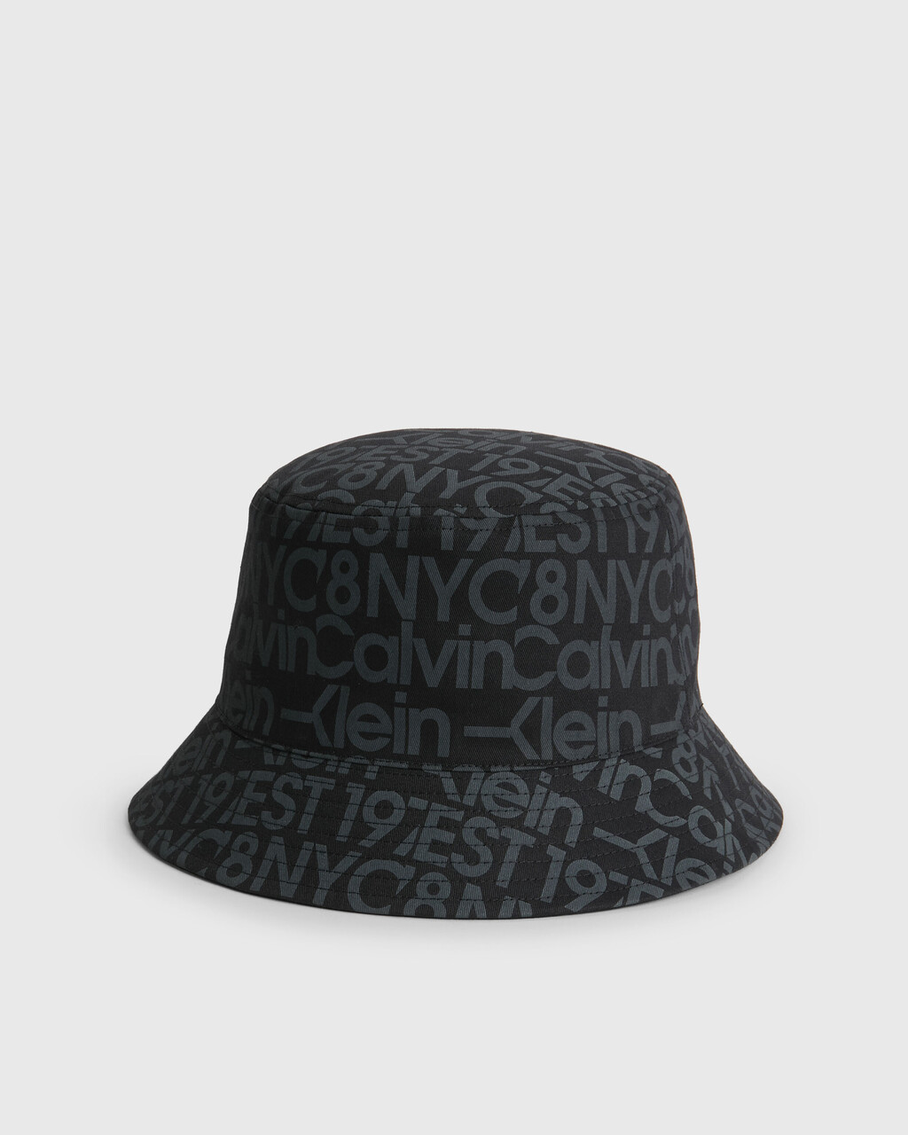 ORGANIC COTTON BUCKET HAT, Black / Overcast Grey, hi-res