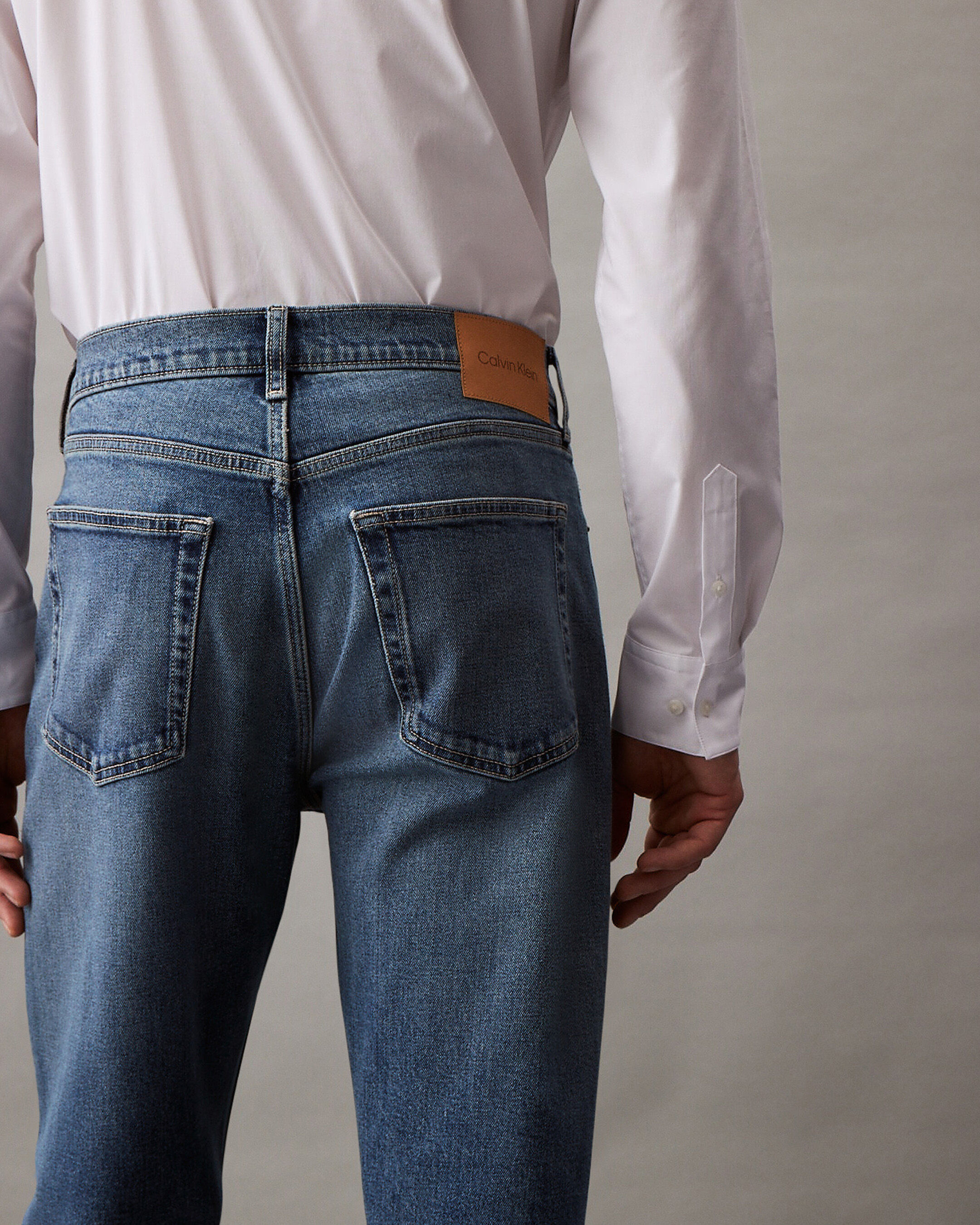 Calvin klein patch discount jeans