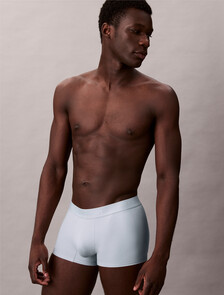 平口內褲 - CK Black Cotton, Harbor Mist, hi-res