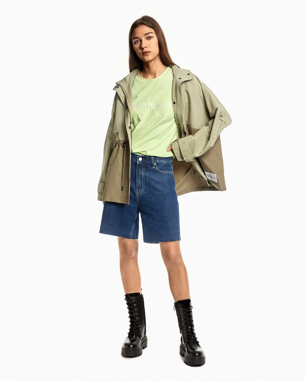 COLOR BLOCK UTILITY PARKA JACKET, Woodridge, hi-res