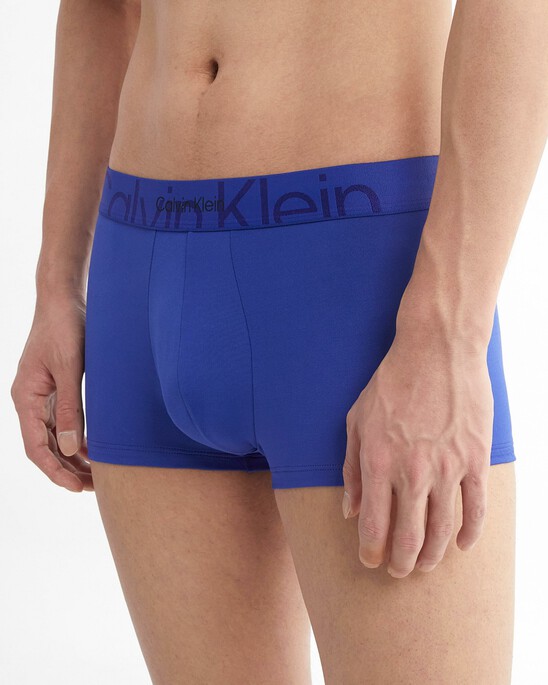 Embossed Icon Microfiber Low Rise Trunks