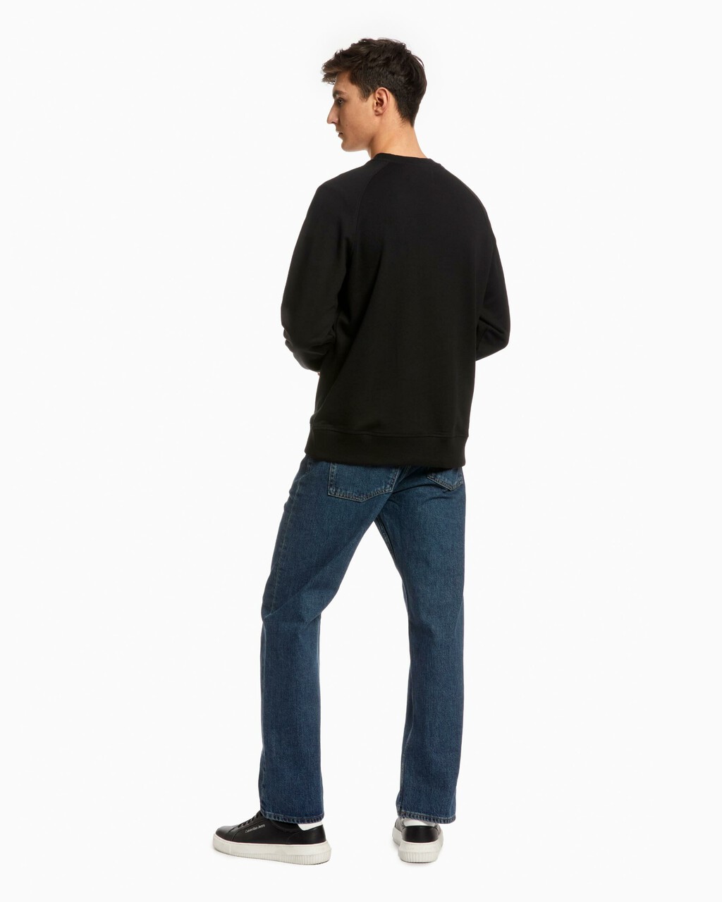 ORGANIC COTTON MONOGRAM SWEATSHIRT, Ck Black, hi-res