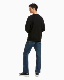 ORGANIC COTTON MONOGRAM SWEATSHIRT, Ck Black, hi-res