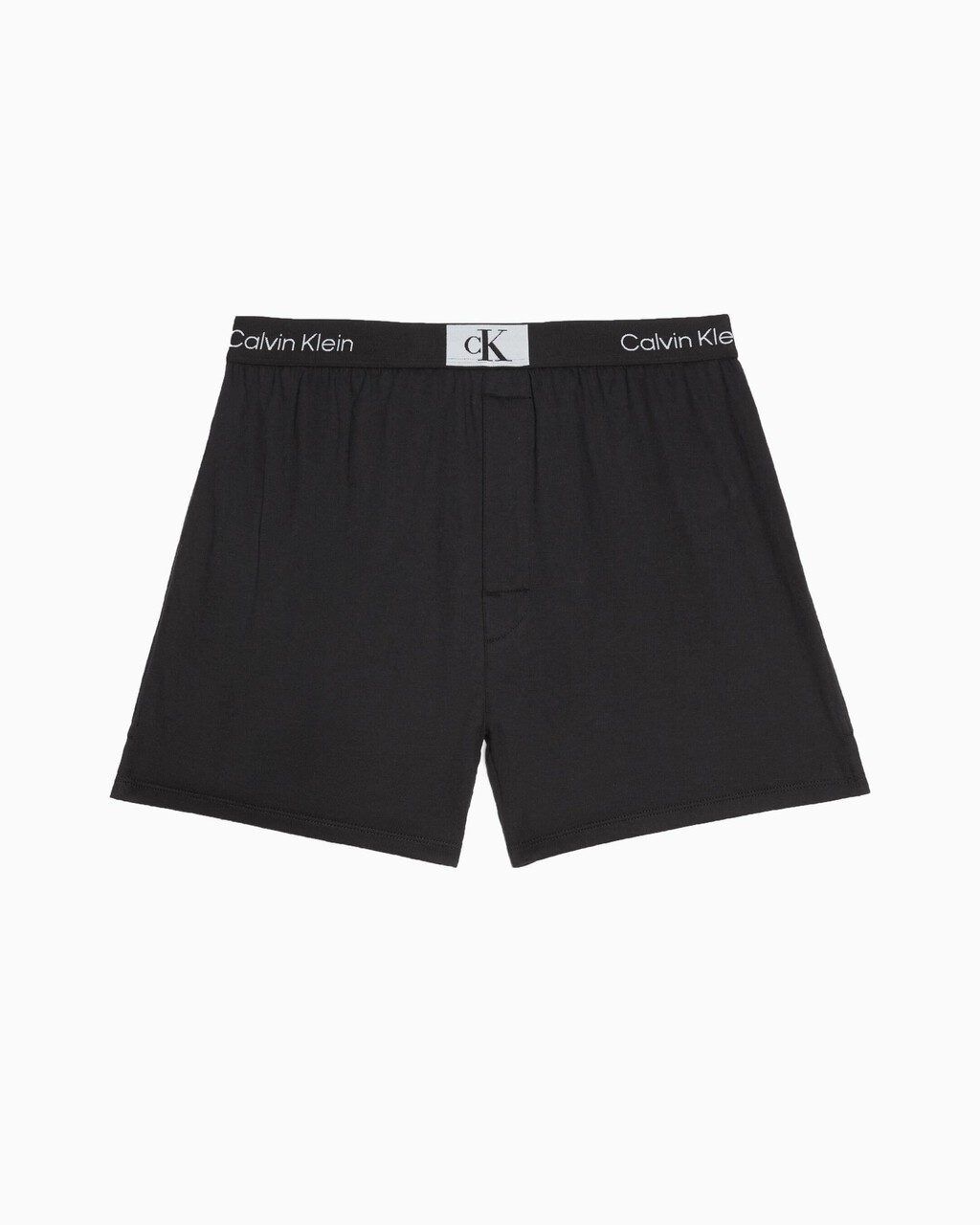 CALVIN KLEIN 1996 純棉修身平角褲, Black, hi-res