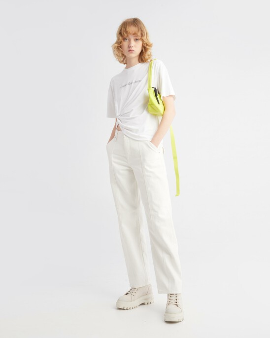 Movements Tee With Gathered Hem