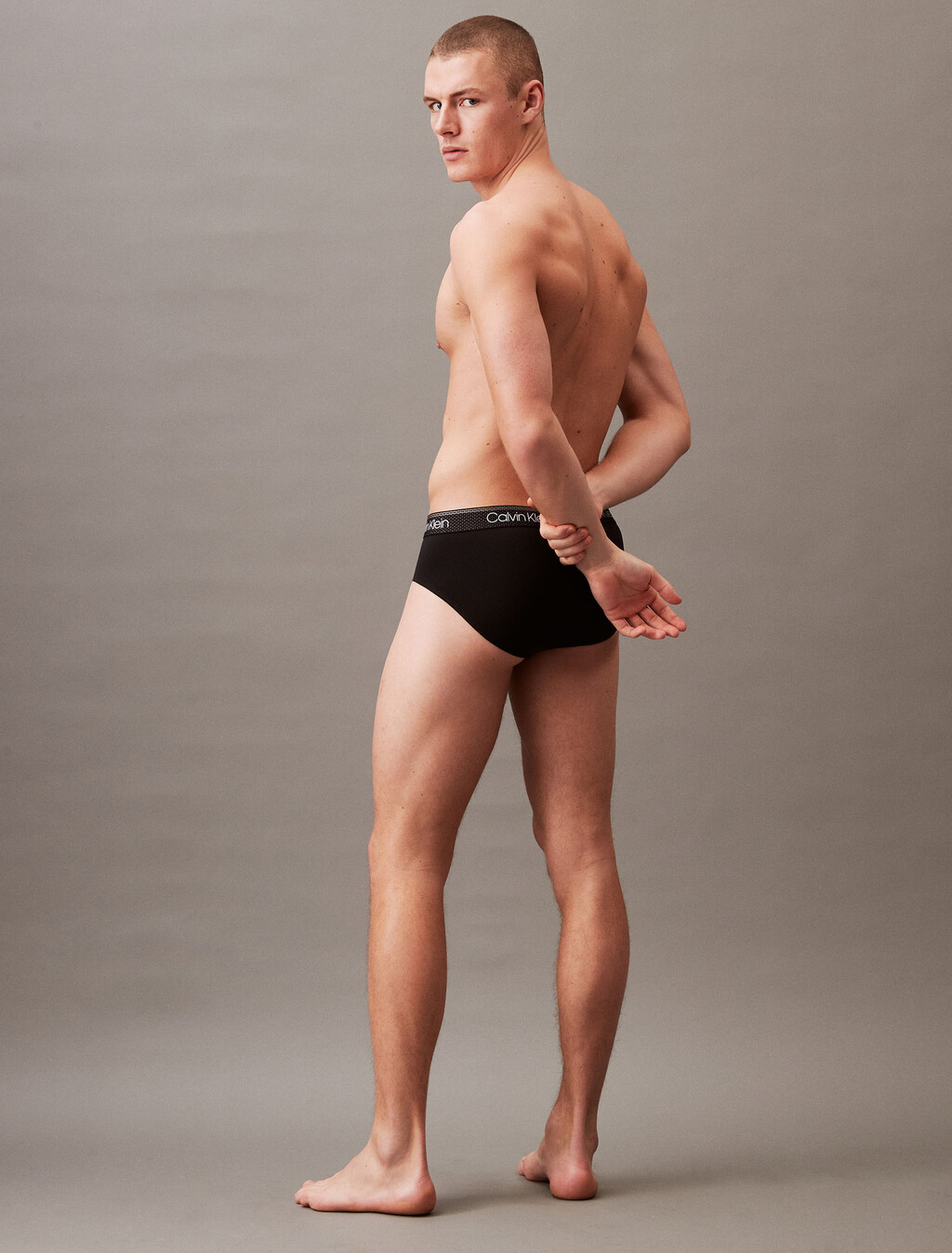 Micro Stretch Cooling Hip Brief, Black, hi-res