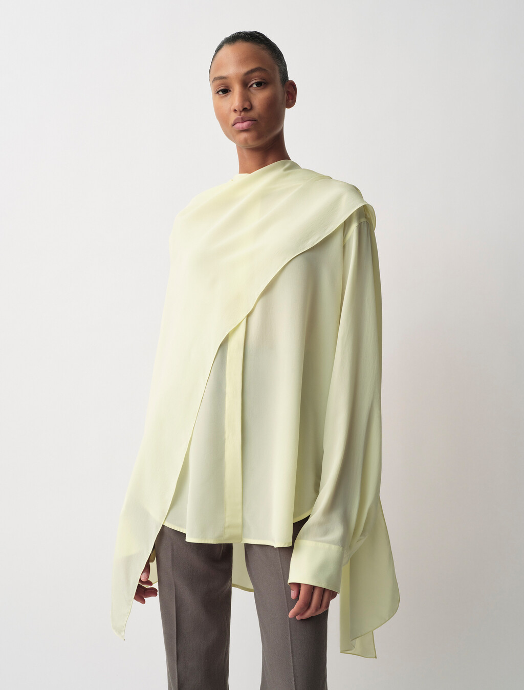 Kiki垂墜襯衫, Lemon, hi-res