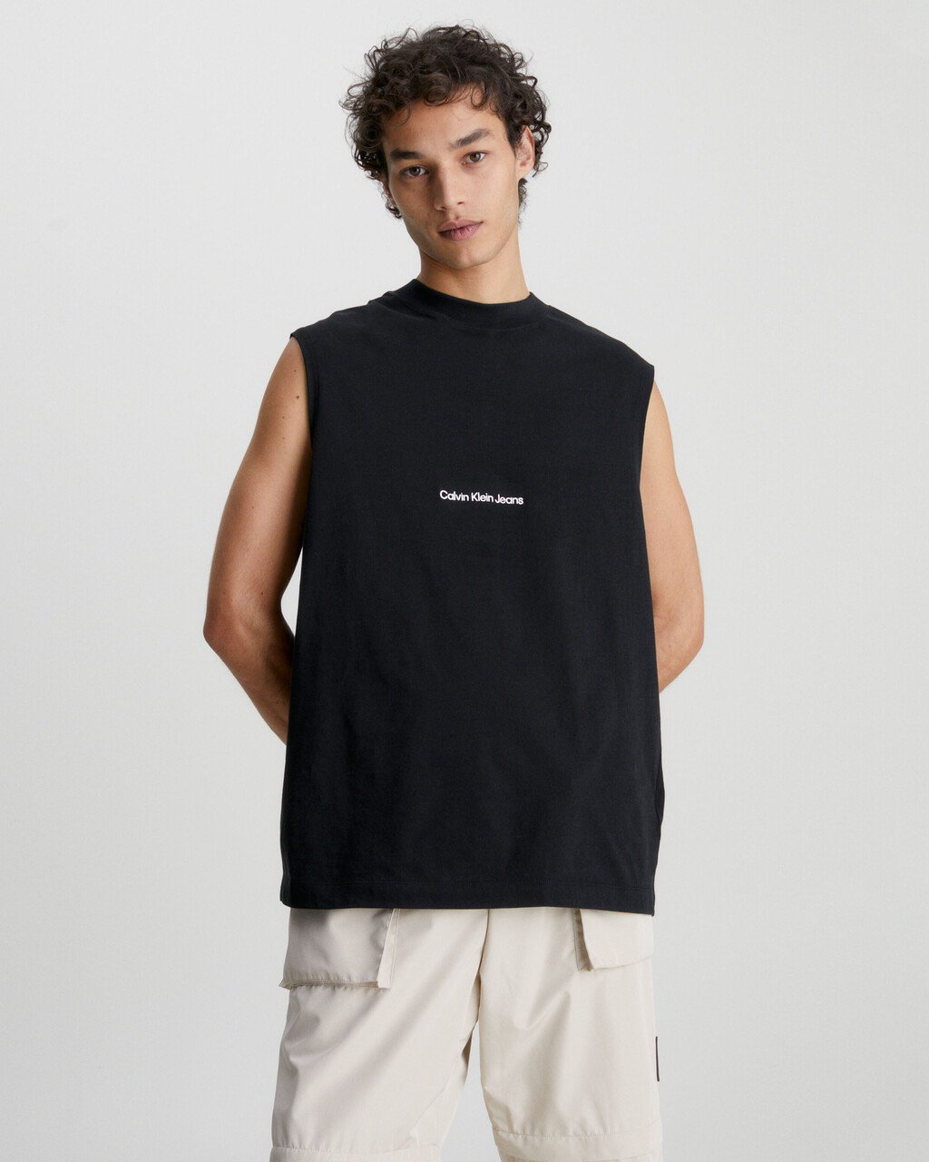RELAXED TANK TOP, Ck Black, hi-res