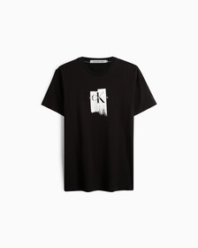 金屬色 Monogram 有機棉 T 裇, Ck Black, hi-res