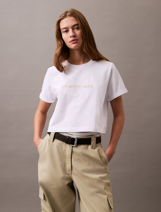 Cropped Gloss Logo T-shirt