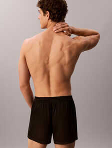 Satin Pyjama Shorts - CK Black, Black, hi-res