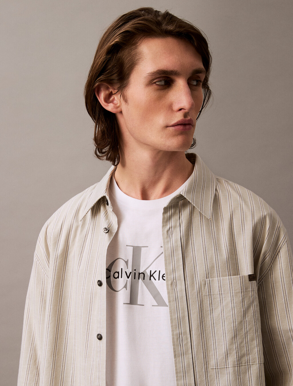Monogram 標誌 T 恤, Brilliant White, hi-res