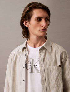 Monogram 標誌 T 恤, Brilliant White, hi-res
