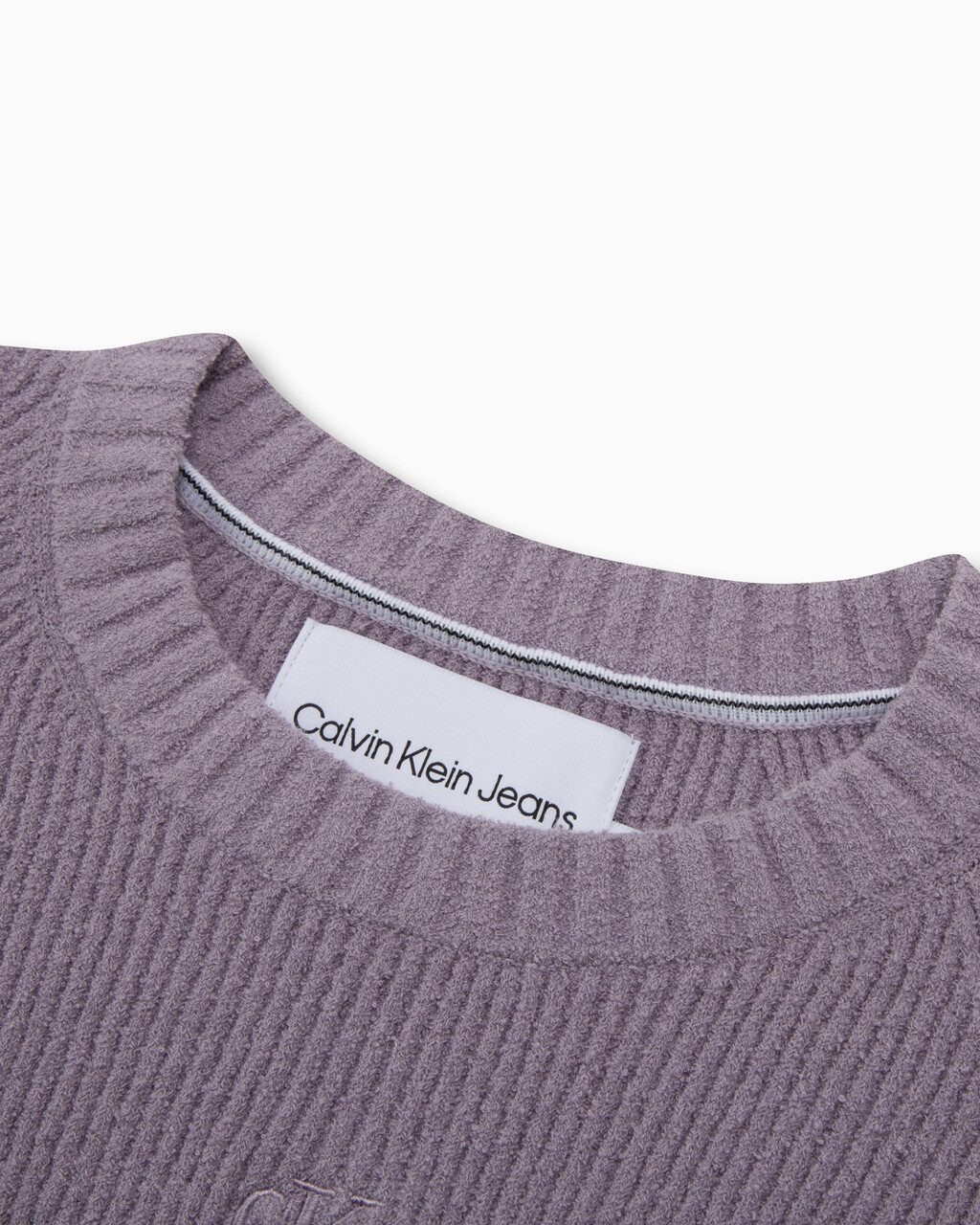 Feminine Chenille Short Sleeve Sweater, Lavender Aura, hi-res