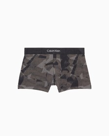 Embossed Icon Low Rise Trunks, Deco Squares Print_Black, hi-res