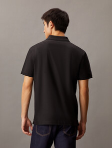 Smooth Cotton UV Protect Half Zip Pollo, Ck Black, hi-res