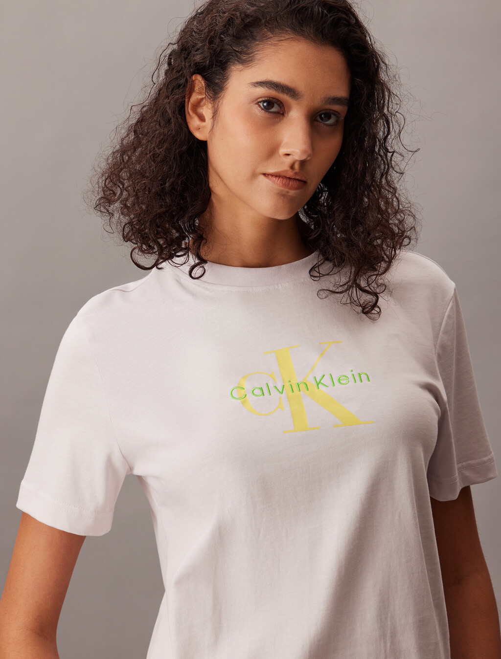 經典 Monogram 圓領 T 恤, Orchid Tint, hi-res