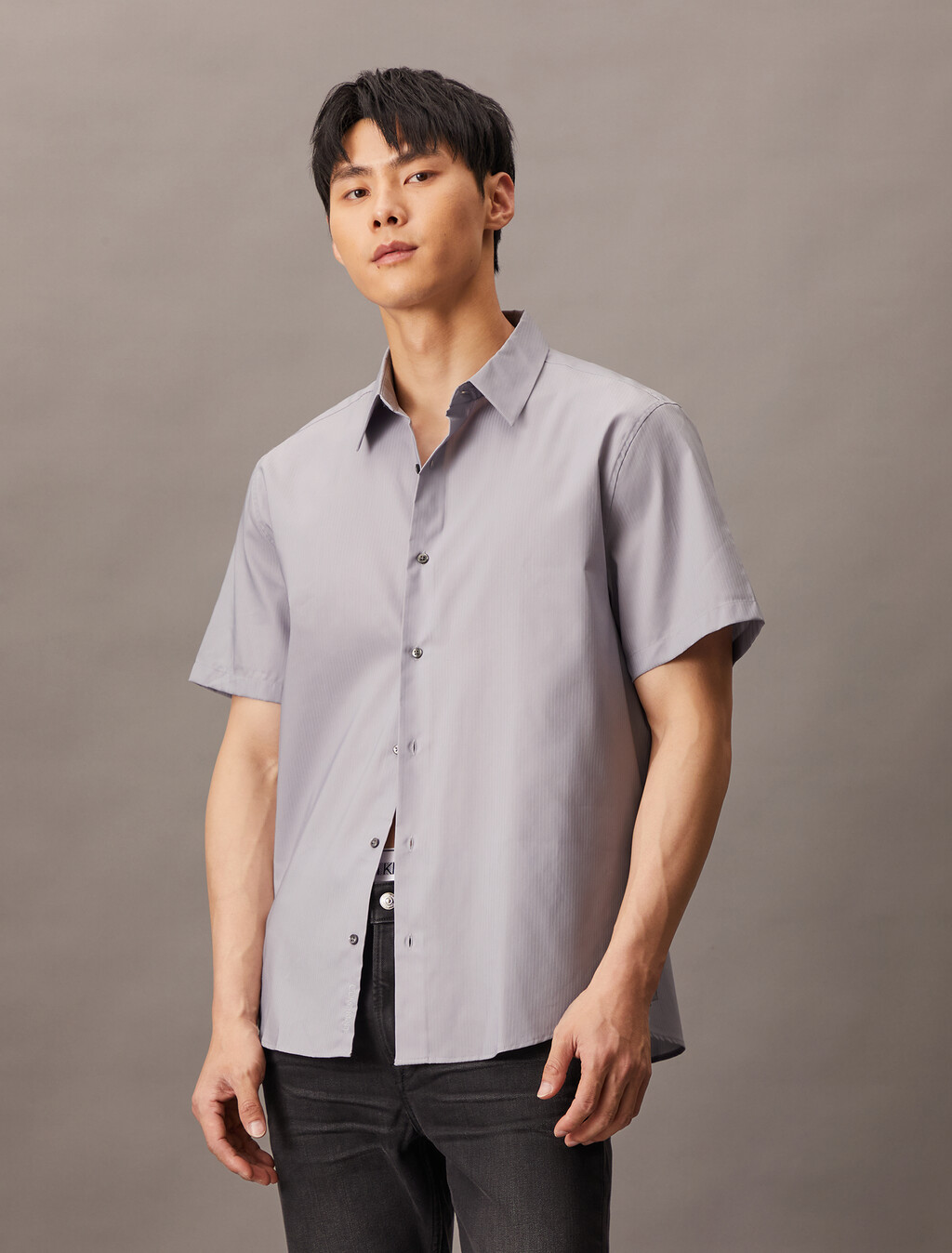Technical Classic Shirt, Lilac Gray, hi-res