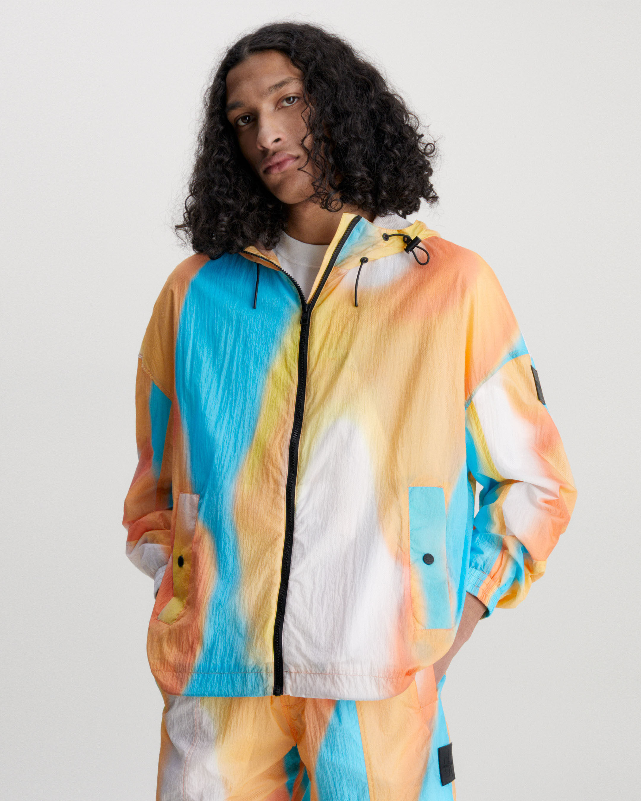 Recycled Nylon Multicolour Windbreaker multi Calvin Klein Hong